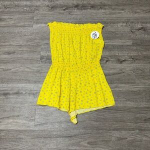 Yellow Floral Romper